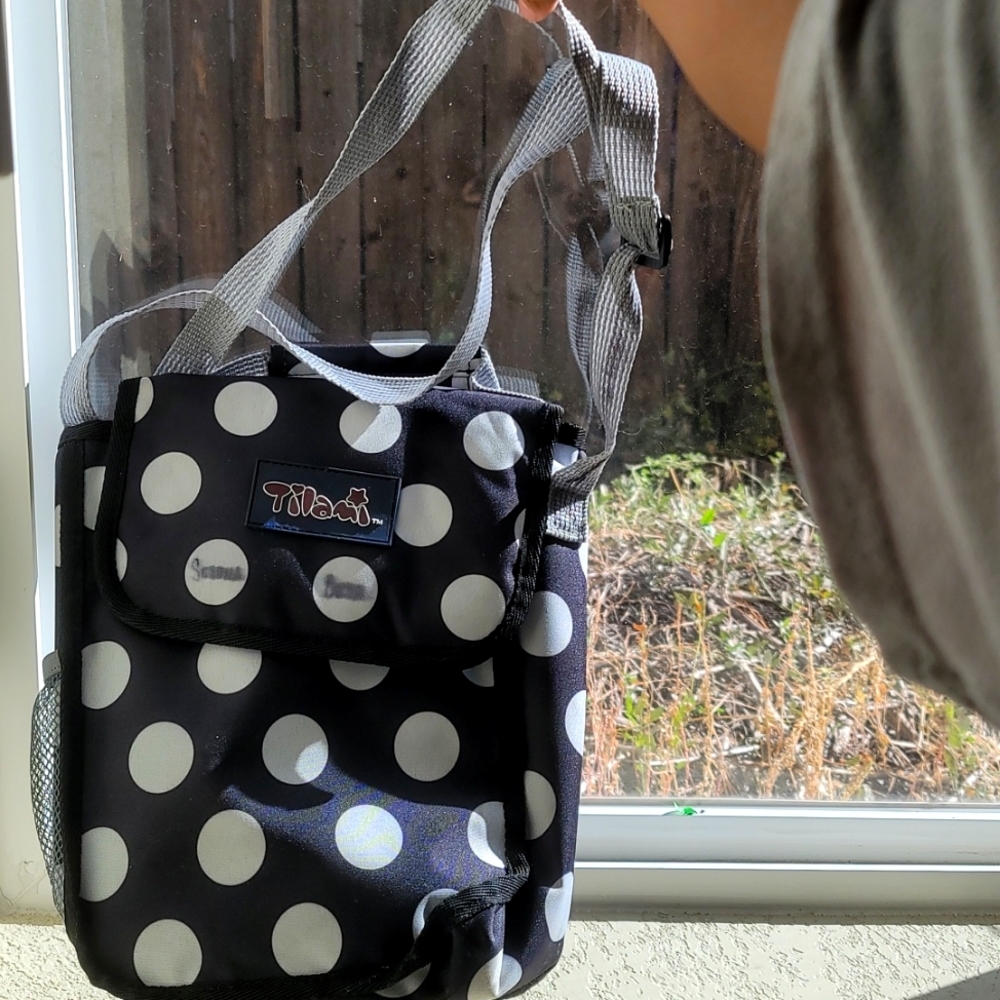 Polka-dot lunchbox:)